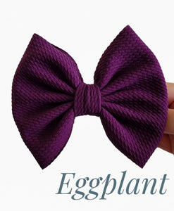 Savannah Bow-Eggplant Wholesale