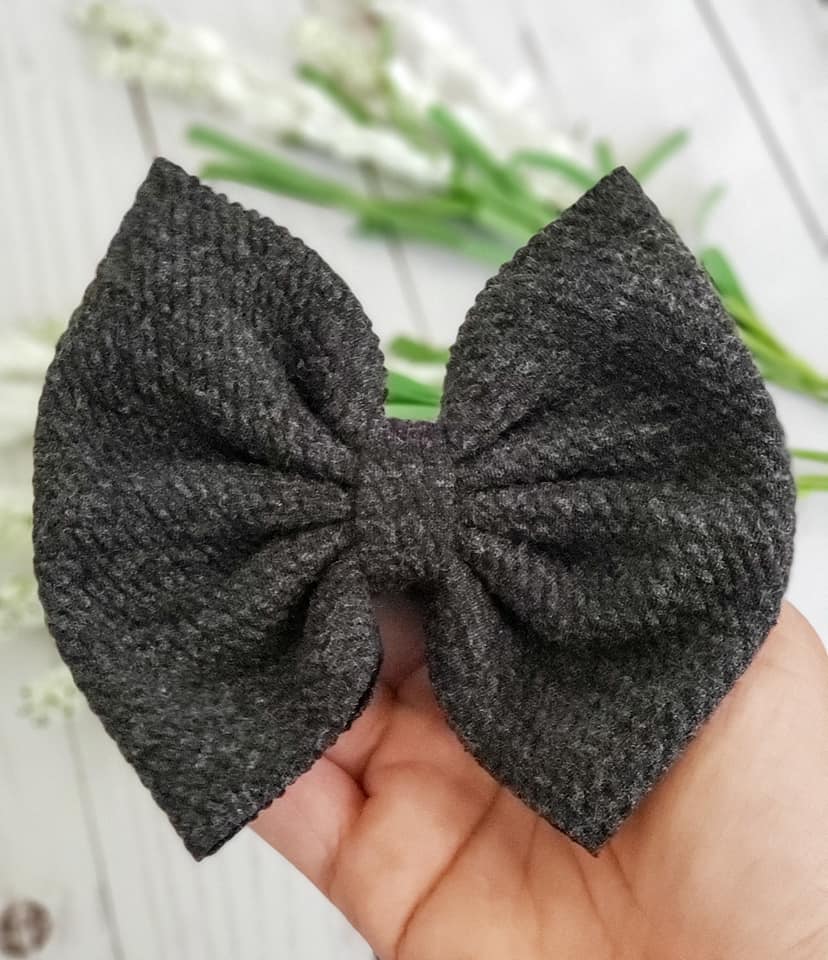 Savannah Bow-Charcoal Gray Sweater Wholesale